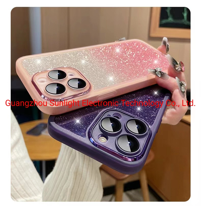 2023 New Mobile Phone Silicone Case with Glass Camera Protector for iPhone11/11 PRO/12/13/14/14 PRO