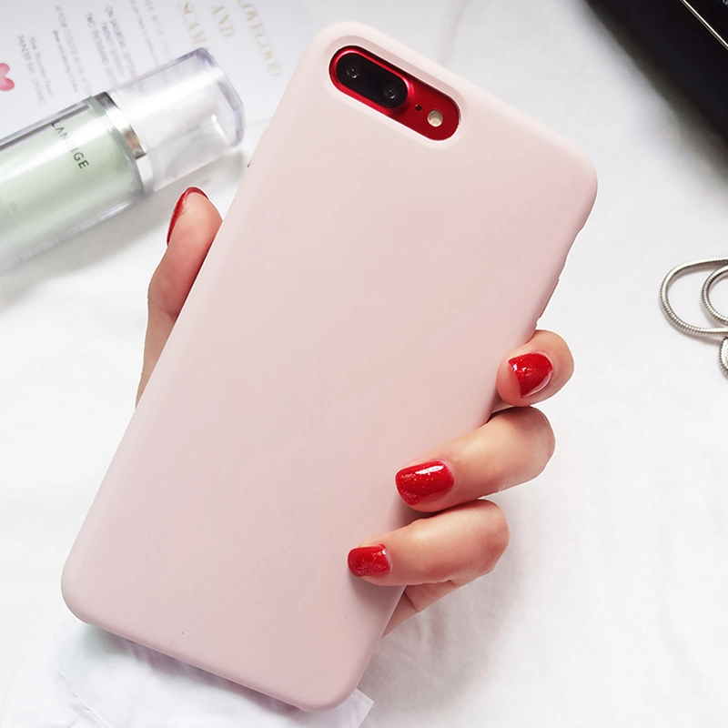 Best Selling Case Colorful Liquid Original Silicone Rubber Cell Phone Case for iPhone X