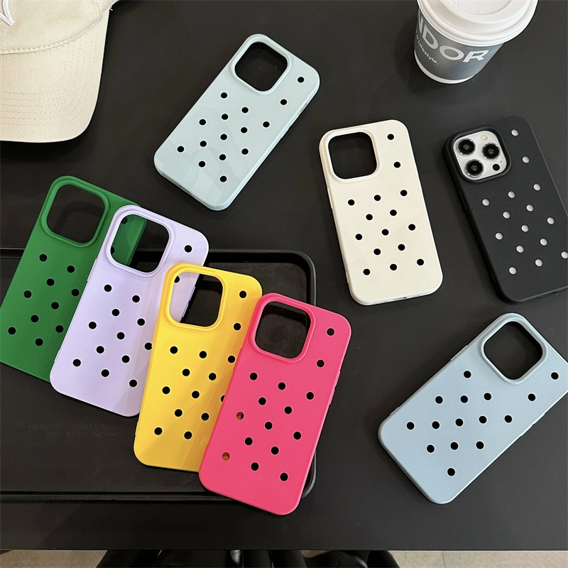 Global One PCS Dropshipping Porous Cell Mobile Phone Cases for iPhone 14 11 13 PRO Max X Xr 12 6 Plus Phone Case Wholesale Mobile Phone Accessories