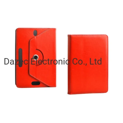 Chiness Rotes PU-Leder mit Ständer, schützende Tablet-Hülle, elastisches Band, für Samsung, Huawei, Xiaomi Pad-Hülle