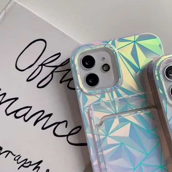 IMD-Druck, Diamantmuster, Glitzer, Glitzer, Brieftaschen-Design, TPU-Handyhülle für iPhone Xr, iPhone Xs Max