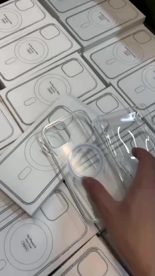 Transparente, klare PC-Rückseite, flexible weiche TPU-Airbags, Stoßdämpfung, Handyhülle für iPhone 13