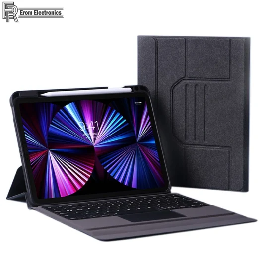 Original Factory Soft Silikon TPU Ultra Slim Spritzwassergeschützte kabellose Tablet Bluetooth Tastatur Lederhülle für Samsung Galaxy Tab S7+ S7 Fe 12.4 T970 T870 11