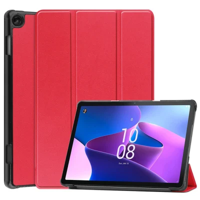 Stoßfeste, schlanke Folio-Ständer-Tablet-Hülle aus PU-Leder für Lenovo Tab M10 10,1 Zoll 3. Generation 2022 Tb-328f