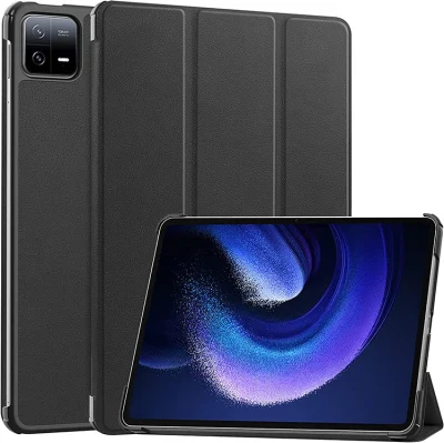 Stoßfeste Auto Wake/Sleep Tri-Fold Stand Tablet Ledertasche für Xiaomi Pad 6/Mi Pad 6 PRO 11 Zoll 2023