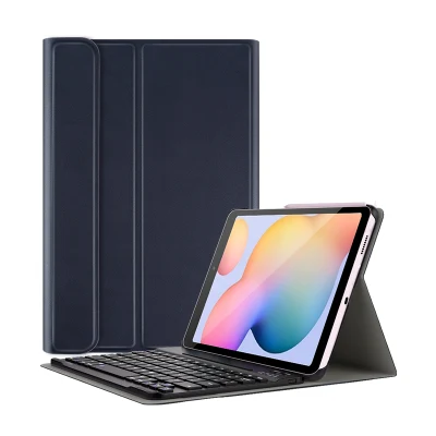 Bluetooth-Tastaturhülle für Samsung Galaxy Tab S6 Lite Tablet-Hülle mit Ständer, Lederhülle, Fabriklieferant